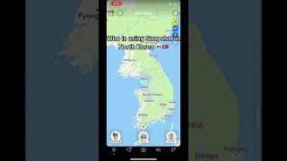I changed my snap location to North Korea... who is using Snapchat there #shorts
