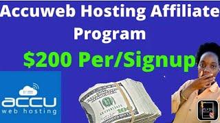 accuweb hosting affiliate marketing 2022 Earn $200 per sign up @moneymakingideas6444 #makemoneyonline