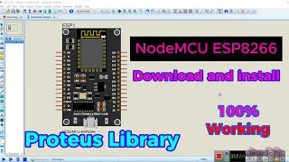 NodeMCU ESP8266 Proteus Library | ESP8266 In Proteus | ESP8266 Library Download | Proteus 8  #TechBD