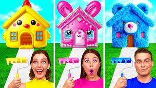 One Colored House Challenge | Crazy Challenge by Fun Teen