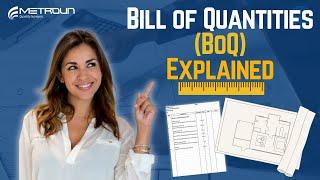Bill of Quantities Explained