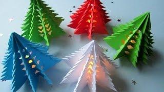 3D Weihnachtsbaum selber basteln / DIY Papier