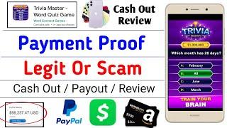 Trivia Master Word Quiz Game Review - Trivia Master Payment Proof - Trivia Master Word Legit Or Scam