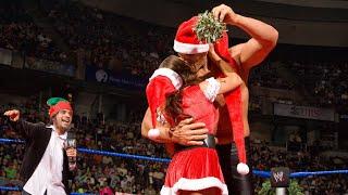The Great Khali and Eve kiss under the mistletoe: On this day in 2008