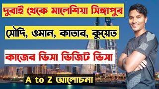 দুবাই থেকে অন্য দেশে যেতে কত টাকা লাগে।  dubai to singapore। dubai to malaysia। dubai to saudi।