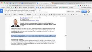 Google Docs - Comment Feature