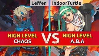 GGST ▰ Leffen (Happy Chaos) vs IndoorTurtle (A.B.A). High Level Gameplay