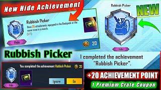 Easyway To Complete (Rubbish Picker) Achievement | New Hide Achievement [RUBBISH PICKER] Pubg Mobile