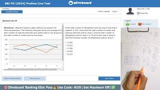 Oliveboard SBI PO live mock test️ 18 Dec | Share Score | How to Attempt Mock #ibpspo #sbi