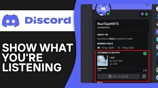 How To Show You're Listening To Spotify On Discord - Easy Tutorial