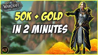 50k+ GOLD in 2 MINUTES - WoW Solo Gold Farm - 10.2 Dragonflight Gold Makeing