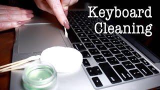 Keyboard Cleaning ASMR ‍ NO TALKING ‍ Typing, Wiping, Tapping