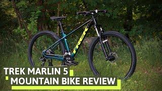 Beginner MTB or Rugged Hybrid? 2021 Trek Marlin 5 Mountain Bike Review of Feature and Weight