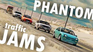 How Do Phantom Traffic Jams Occur? BeamNG Simulation