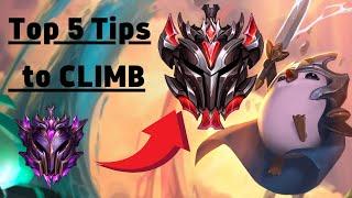 Top 5 Tips to CLIMB in TFT! Guide from a GRANDMASTER