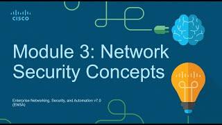 CCNA3 Module 3: Network Security Concepts - Enterprise Networking Security and Automation (ENSA)