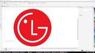 LG Logo Design in CorelDraw 2019 - Learn CorelDraw Logo Tutorial in Hindi - LG Logo in CorelDraw