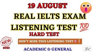 19 August,26 August 2023 IELTS exam Hard listening predicted test with answers| IDP&BC listeningTest