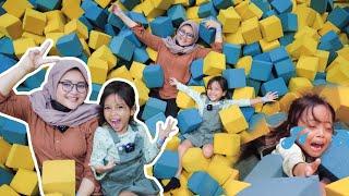 MAIN TRAMPOLIN SEPUASNYA! BARENG LEIKA.. TENGGELAM NANGIS