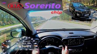 KIA Sorento III Test Drive on Autobahn / 2.2 diesel +chip