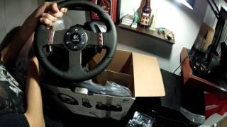 Logitech G27 Steering Wheel Unboxing & Review