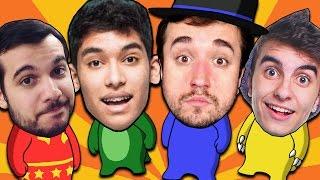 O ESQUADRÃO SUICIDA DO GANG BEASTS  - Com Leon, AuthenticGames, BaixaMemória e Pedro