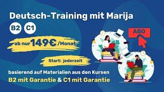 Neues B2/C1 Deutsch Training mit Marija!