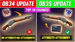 Top 10 Biggest Changes After Ob35 Update  Free Fire | Ob35 Advance Sever Changes | New Event Update