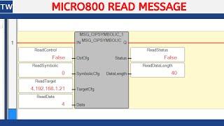 Read Message Data from Micro850 to Micro850 PLC