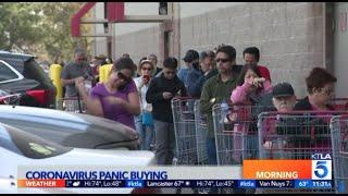 Coronavirus panic buying brings long lines to Costco