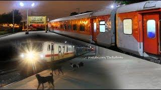 Dogs Barking at the Train (Diverted) RAJDHANI Express | Indian Railways