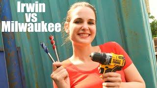 Milwaukee vs Irwin auger drill bits