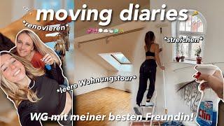 ich ziehe in eine WG mit meiner besten Freundin  *moving diaries* / Umzug, streichen & renovieren