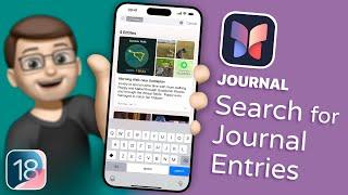 How to Easily Search and Find Old Journal Entries in iOS 18