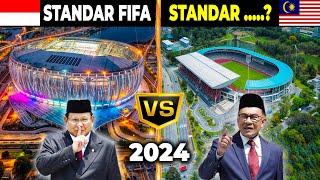 BEDA JAUH, PM MALAYSIA IRI Melihat Perbandingan Stadion Termegah Indonesia Vs Malaysia Tahun 2024