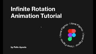 Infinite Rotation Animation with Figma interactive components