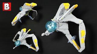 SLEEK Custom LEGO Umbaran Starfighter with Folding Feature!