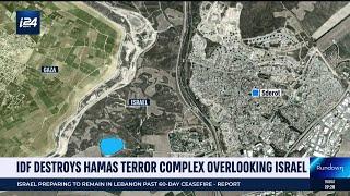 IDF destroys Hamas terror complex overlooking Israel