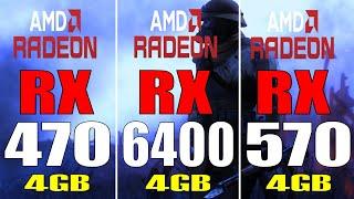 RX 470 vs RX 6400 vs RX 570 || PC GAMES TEST ||