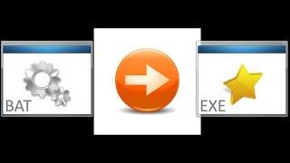 How to convert a batch file (.bat) to a (.exe) executable file