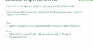 Internet Explorer Driver