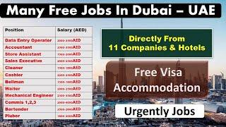 Jobs In Dubai For Indians – UAE 2021