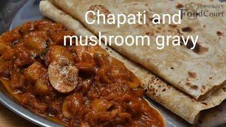 |Morning Tiffen| |Chapathi Mushroom Gravy| #Mushroom #mushroomgravy #gravy #food #shortvideos #vlog