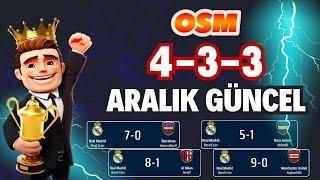 OSM 2024 ARALIK GÜNCEL 433 TAKTİK ! OYUNUN HAKİMİ OLUN  ONLİNE SOCCER MANAGER NEW TACTIC