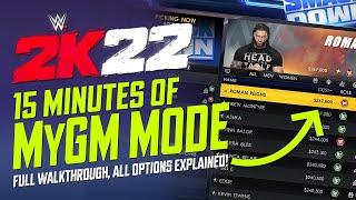 WWE 2K22 MyGM: First 15 Minutes! (Full Walkthrough & Options Explained)