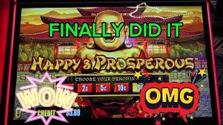 (FINALLY DID IT) HAPPY AND PROSPEROUS SLOT MACHINE. ##slots #casino #slotmachine #jackpot