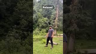 Playing badminton in free time ️ #playing #badminton #freetime #mountains #beasar #shorts #nature