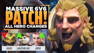 The HUGE 6v6 Patch is HERE! - ALL Hero Changes!