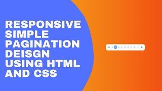 Responsive Simple Pagination Design Using HTML And CSS || Code Mark