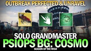Solo Grandmaster PsiOps Battleground Cosmodrome (Outbreak Perfected w/ Unravel) [Destiny 2]